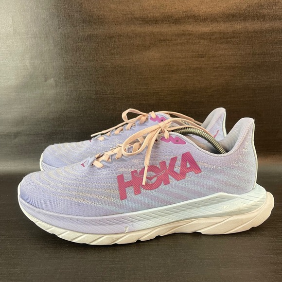Hoka One Mach 5 Womens Size 9 Purple Athletic Comfort Training Running Shoes - Picture 4 of 9